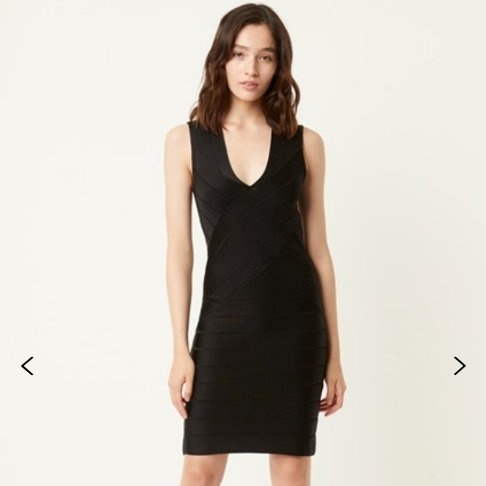 Sexy French Connection Black Bandage Dress - 8 - Picture 2 of 5